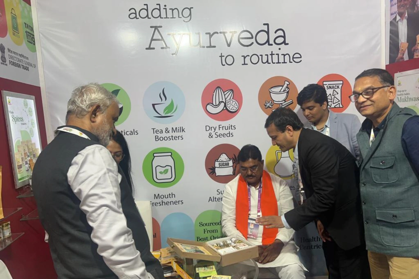 Shri kamal patel at dawnlee stall indore