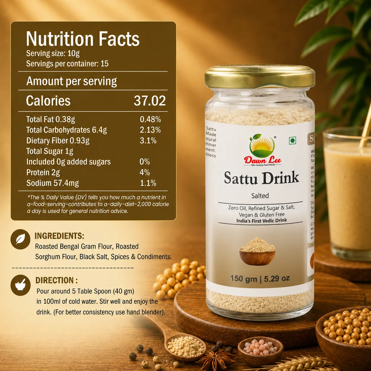 Sattu nutrition facts