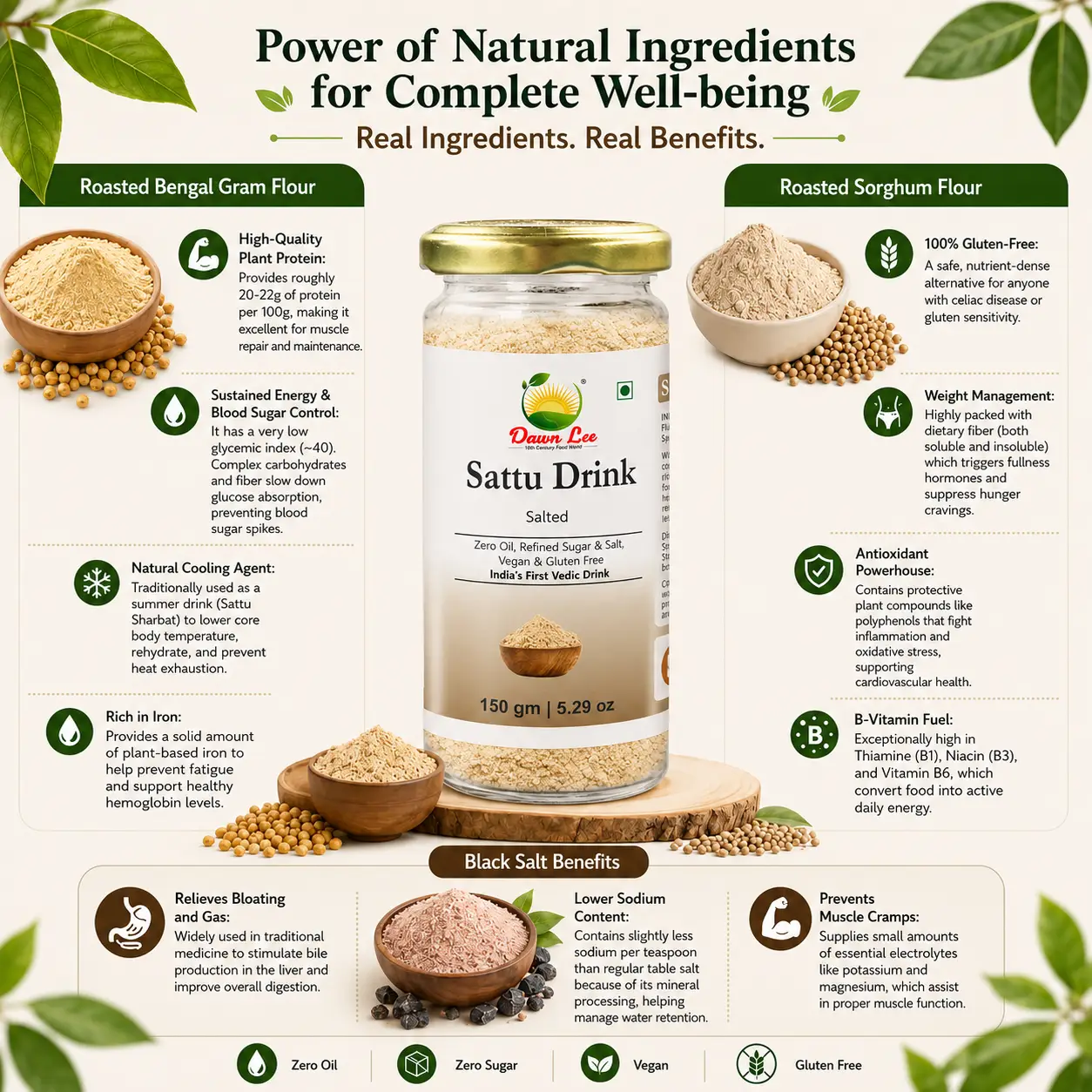 Power of natural drink,Sattu Salted